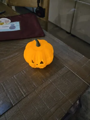 Pumpkin Tea Light - Free 3D Print Model - MakerWorld