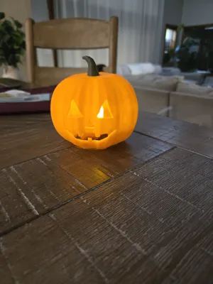 Pumpkin Tea Light - Free 3D Print Model - MakerWorld