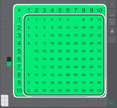 Mathematical table for schoolchildren multiplicat. by Maer - MakerWorld