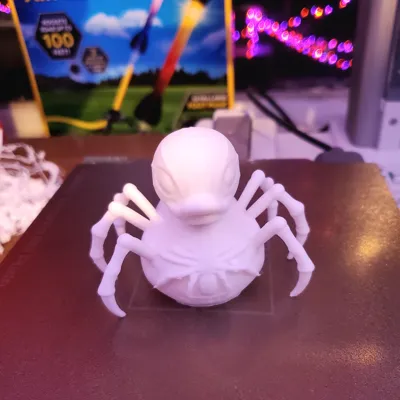 Halloween Spider Duck by The Duck Vault MakerWorld: Download Free 3D Models