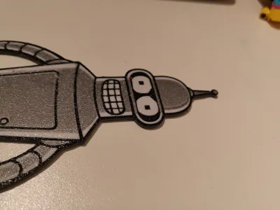 Bender Display / 3 color / Futurama / Wall Art by 3D Prints This Week ...
