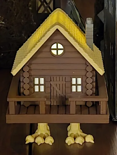 Baba Yaga Cabin - Witch Hut with Chicken Legs by bkprint3d - MakerWorld