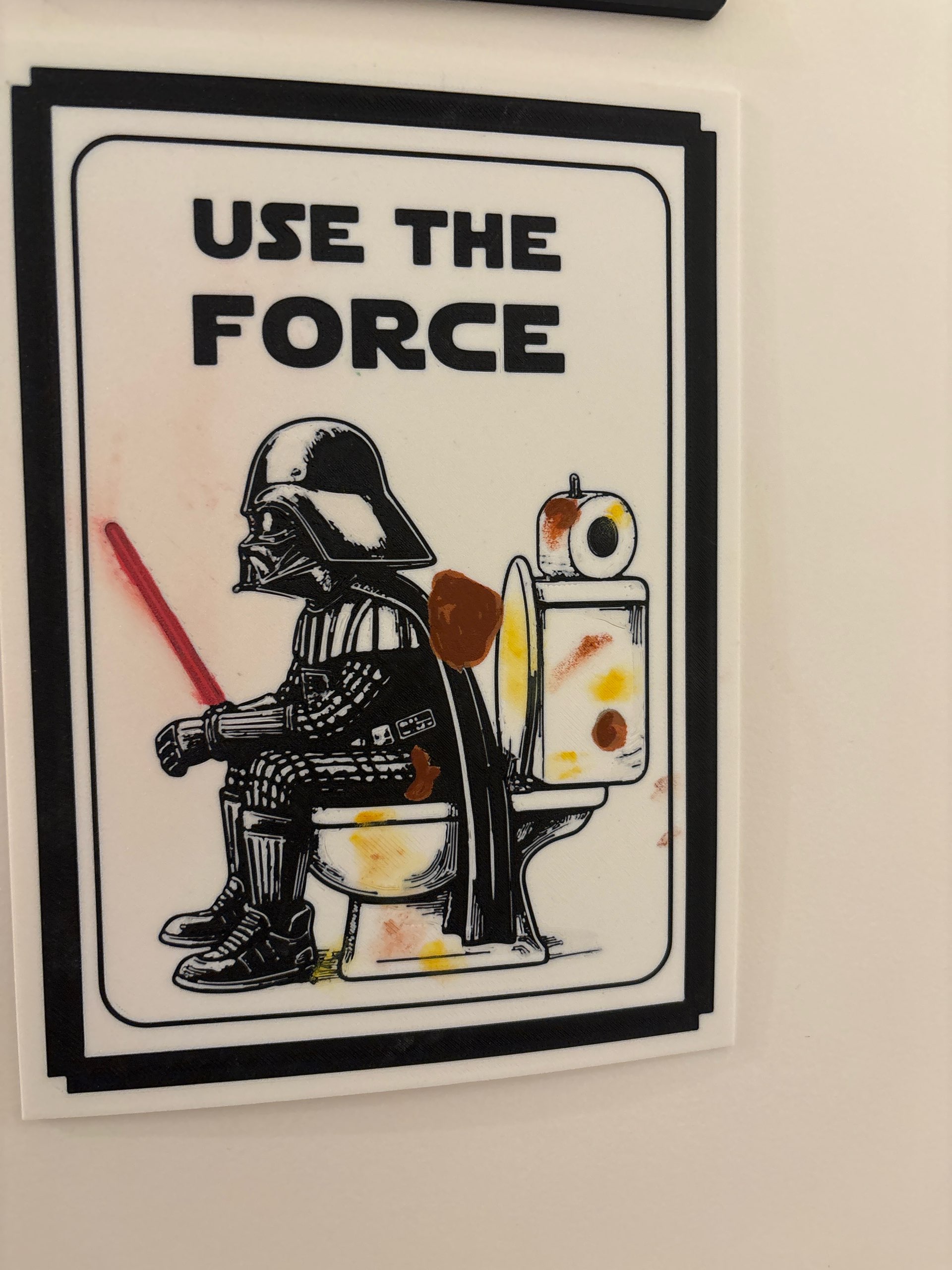 Art Mural Use The Force - Décoration Star Wars - Idée Cadeau Geek