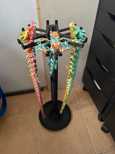 Dragon Rack Crystal Dragon Spinning Display Rack Heavy Duty - Free 3D Print Model ...