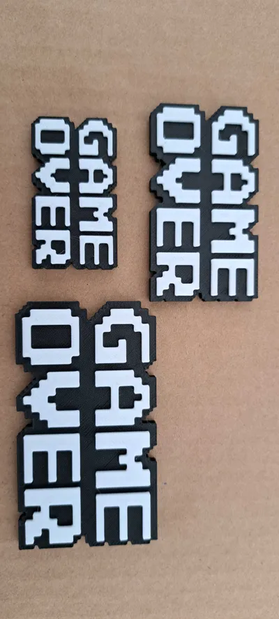 8-Bit Game Over - Fridge Magnet (