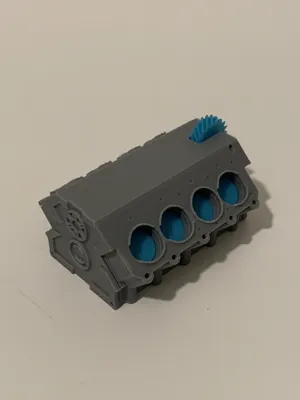 Super simple, portable, and fun V8 engine fidget by 橡皮鸡蛋 EEGG ...