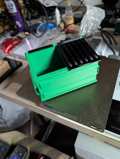 Desk Dumpster Bin - Desktop Storage Mini Trash Can - Free 3D Print ...