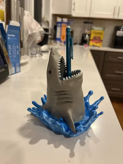 Shark / pen holder by trixs3D - MakerWorld
