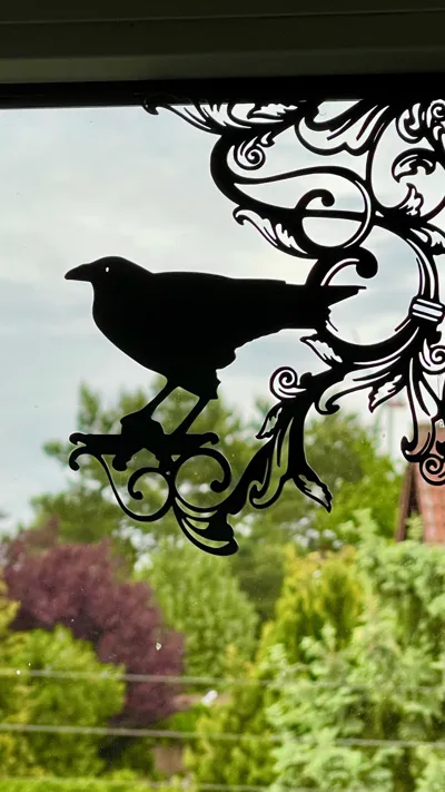 Raven Window Frame Raven Window Silhouettes - Free 3D Print Model - MakerWorld