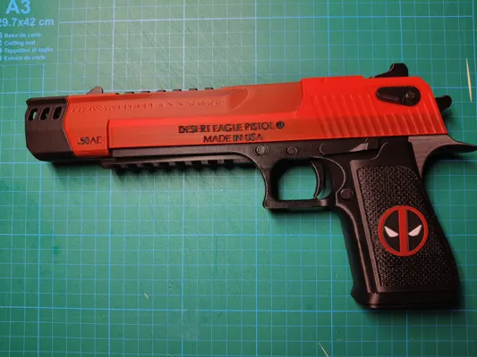DEADPOOL Desert Eagle Gun - Free 3D Print Model - MakerWorld