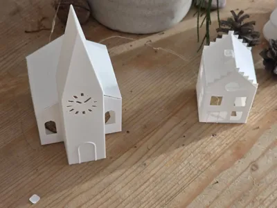 Christmas Village II - Free 3D Print Model - MakerWorld
