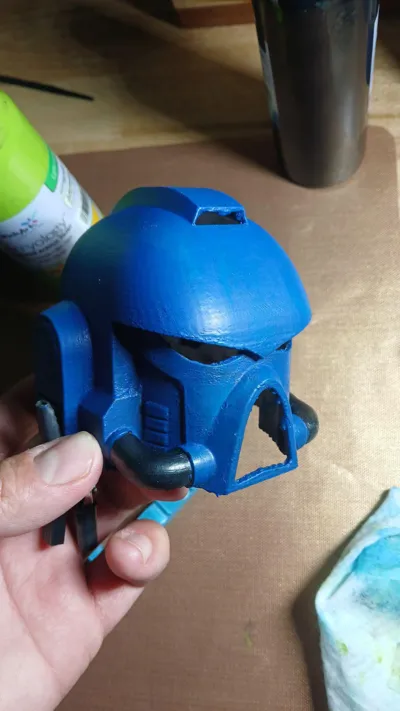 Warhammer Space Marine Helmet by ReProps2003 - MakerWorld