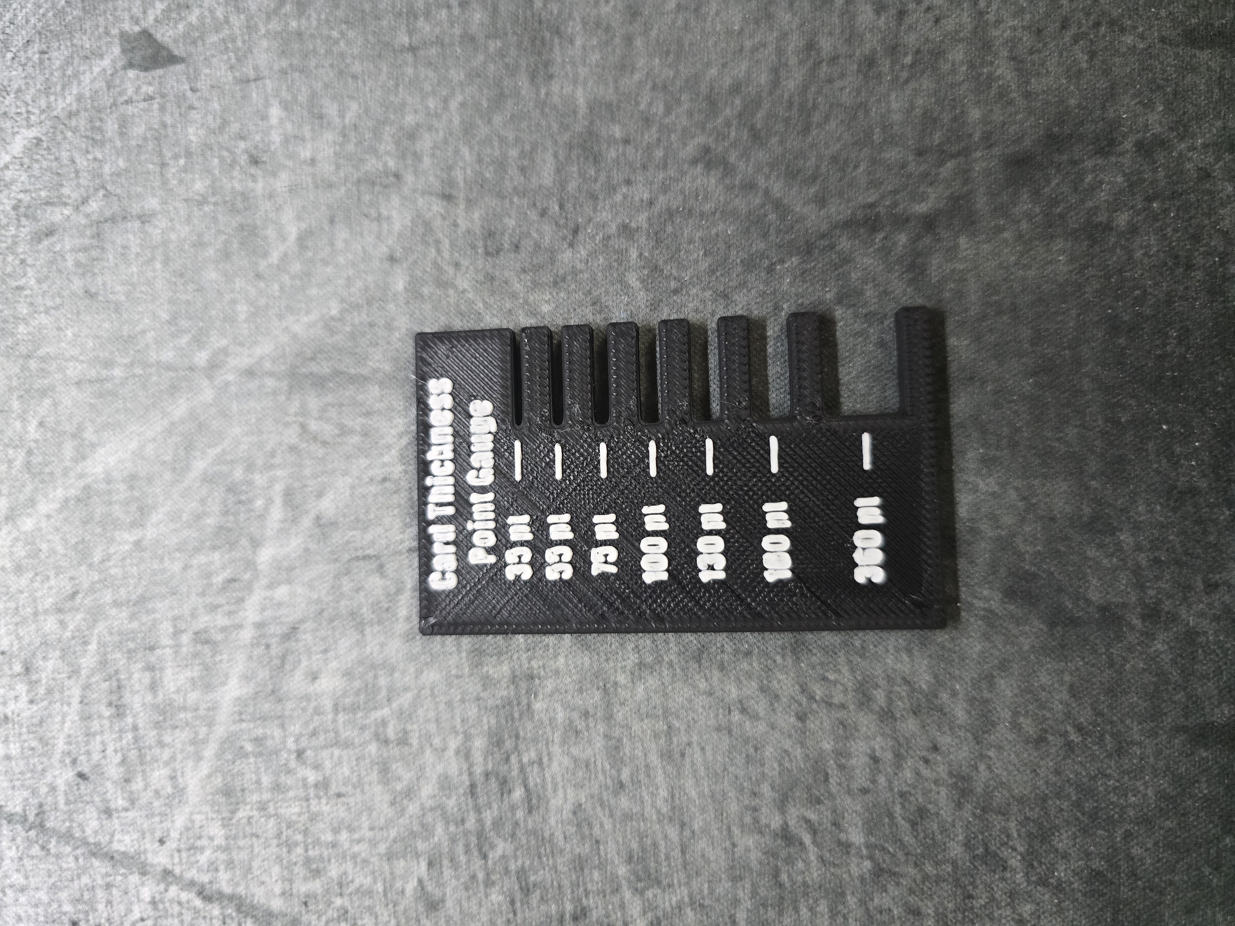 Card Thickness Point Gauge - Free 3D Print Model - MakerWorld