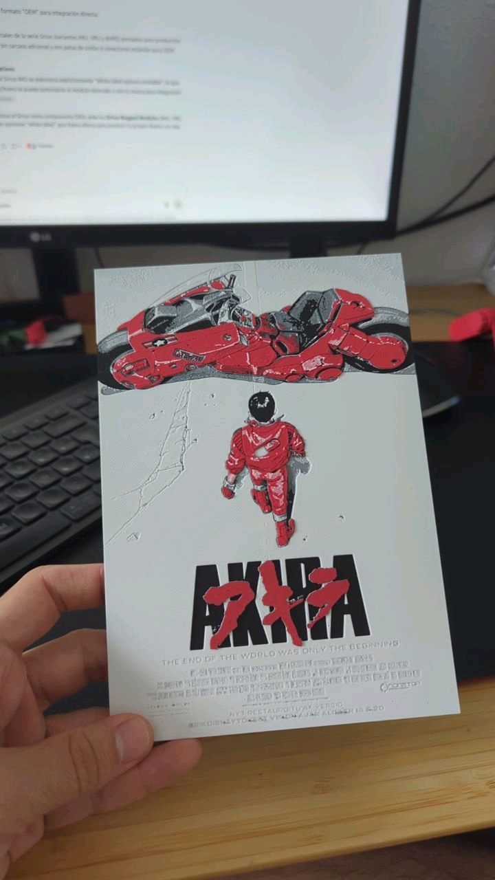 Akira 1988 poster by 3DSpace.1 MakerWorld: Download Free 3D Models