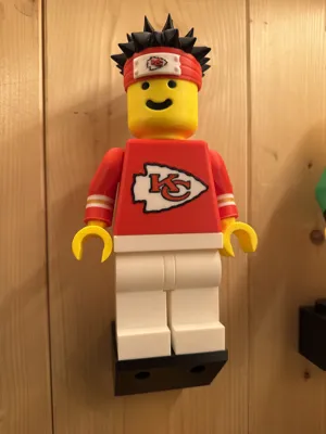 Patrick Mahomes Hair for Brick Man by 2093DPrinting MakerWorld