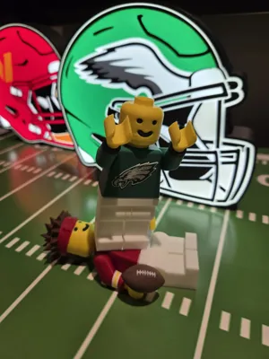 Patrick Mahomes Hair for Brick Man by 2093DPrinting MakerWorld