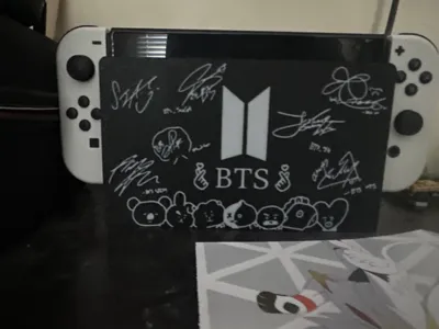 Nintendo Switch Dock Front Cover: BTS Army, BT21 by ...