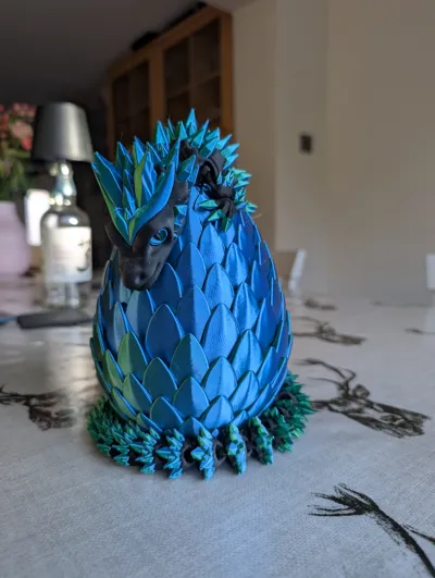 Dragon Egg (Hidden Seam) - Free 3D Print Model - MakerWorld