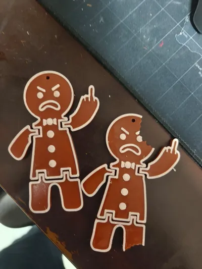 Angry Gingerbread Mask Angry Gingerbread Man (Articulated) by WF3Dprinting MakerWorld ...
