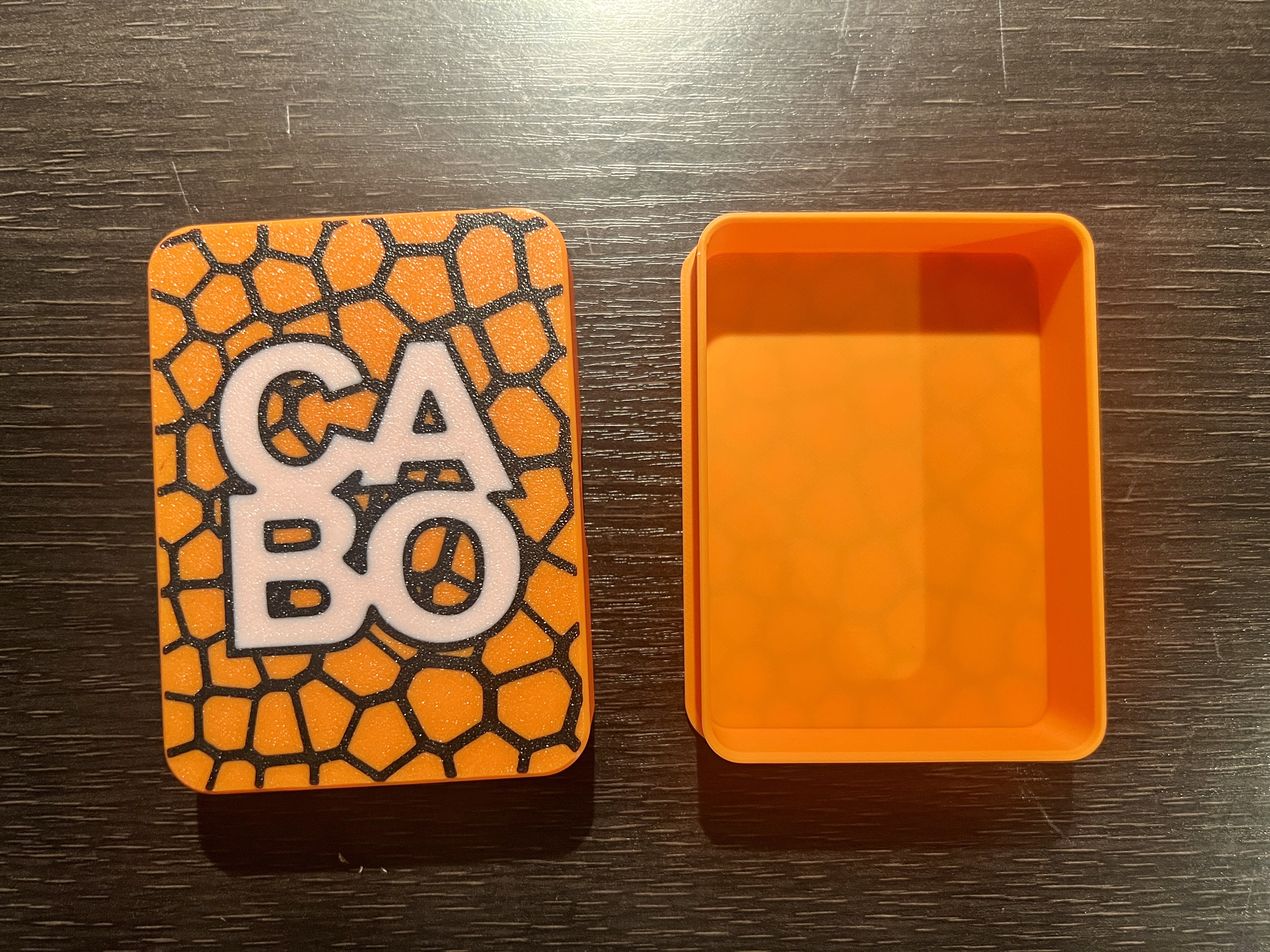Printerchen Caja de cartas Cabo - Caja impresa en 3D para guardar el juego de cartas Cabo - (Juego de cartas no incluido