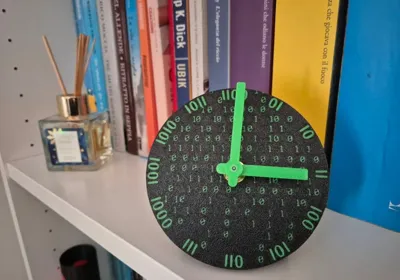 Matrix Binary Clock by Yappanappa MakerWorld: Download Free 3D Models