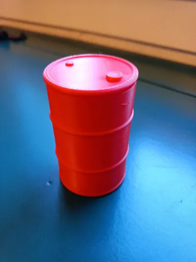 1:10 Scale 55 Gal Oil Drum Container/Pen Holder - Free 3D Print Model ...