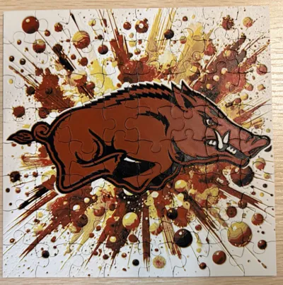 Arkansas Razorbacks - NCAA Hueforge - Free 3D Print Model - MakerWorld