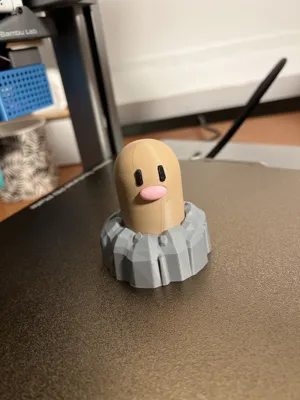 Diglett Keyboard Clicker | NO AMS | Pokemon Fidget by Mike.stl ...