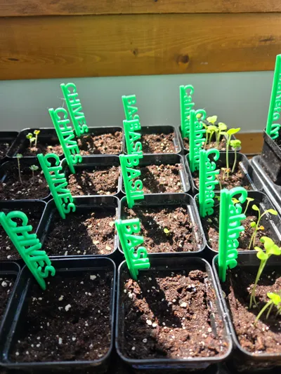 Customizable Garden Plant Label Sign by JB MakerWorld: Download Free 3D ...