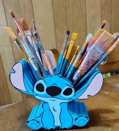 Stitch pen holder by Pocketcar_PT MakerWorld: Download Free 3D Models