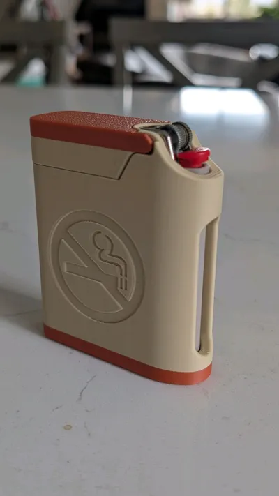 Cigarette & Lighter Case - Bic and 8 Smokes - Free 3D Print Model ...