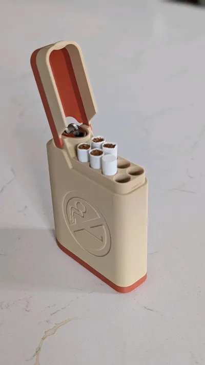 Cigarette & Lighter Case - Bic and 8 Smokes - Free 3D Print Model ...