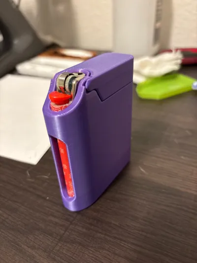 Cigarette & Lighter Case - Bic and 8 Smokes - Free 3D Print Model ...