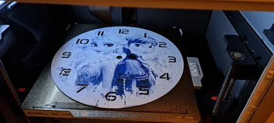 Wall/desk clock Elsa and Anna by cP3D MakerWorld: Download Free 3D Models