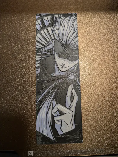 Bookmarks Pattern Gojo Gojo Hueforge Hollow Purple Bookmark by 3D Prints By Vic - MakerWorld