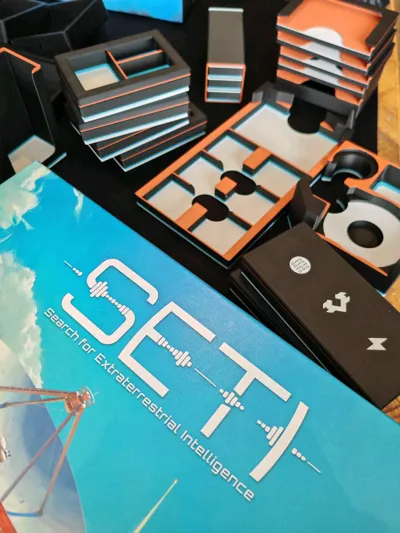 SETI Boardgame Insert Organizer - Free 3D Print Model - MakerWorld