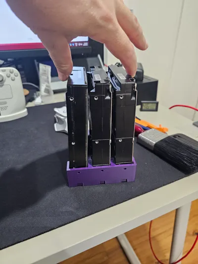 Modular Hard Drive Stand for 3.5" NORMAL Drives - Free 3D Print Model ...