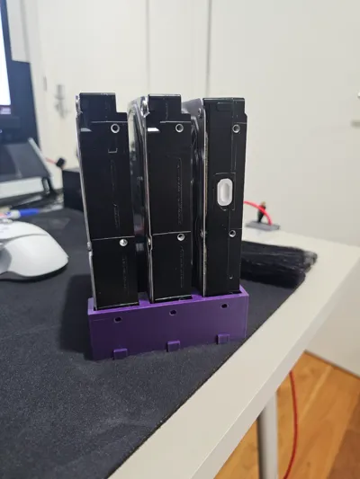 Modular Hard Drive Stand for 3.5" NORMAL Drives - Free 3D Print Model ...