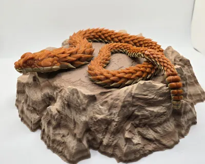 Articulated Rattlesnake, segmented snake with spherical joints (DIY ...
