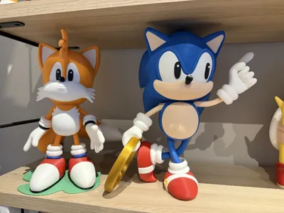 Sonic R Tails Inner Ear Model Tails Sonic - multi part - Free 3D Print Model - MakerWorld