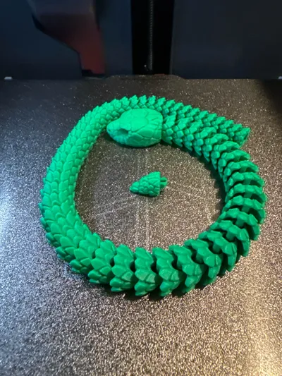 Articulated Snake Rattle by PRINTER Q MakerWorld: Download Free 3D Models