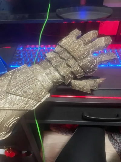 Medieval Gothic Gauntlet Wearable High Flexibility - Free 3D Print ...