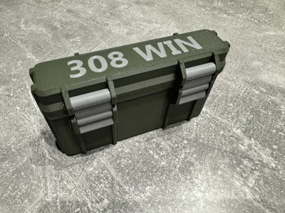308 Win 20rnd ammo box by Squatch MakerWorld: Download Free 3D Models
