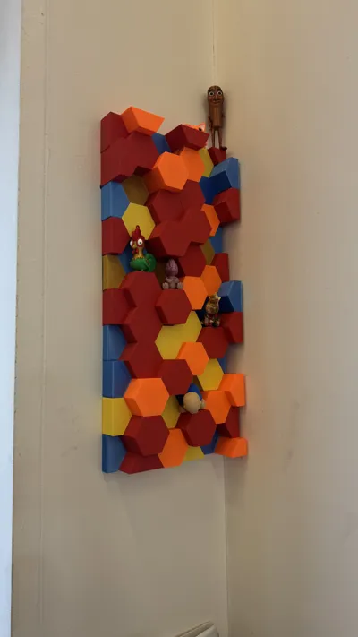 Hexagon Wall Art - Art - PLA - 3D printed product - фото 7