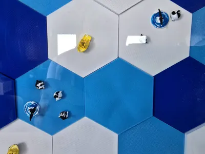 Hexagon Wall Art - Art - PLA - 3D printed product - фото 16
