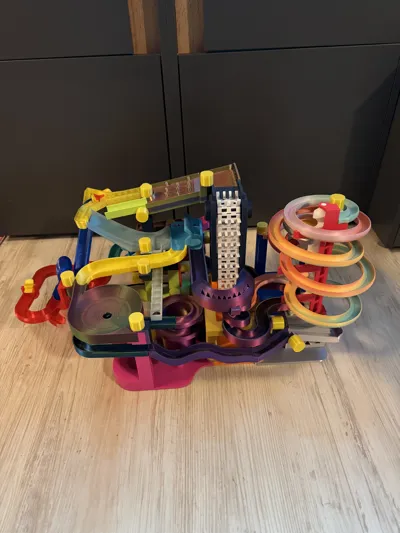 Loopty Loop Marble Run Marble Run 003 6-Ways Looping Addon v2 - Free 3D Print Model - MakerWorld