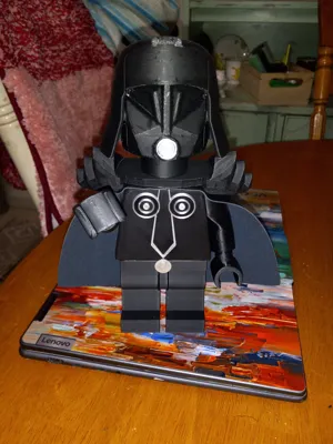 Spaceballs Dark Helmet Big Brick Figure (6:1) by robert3433 MakerWorld ...