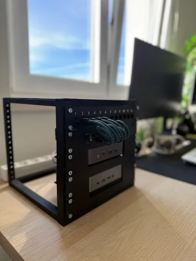 10-inch 5U Fully 3D-Printed Rack Cabinet Project - Free 3D Print Model ...
