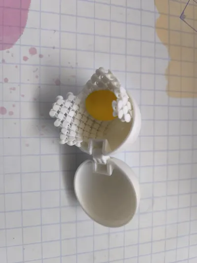 Toy egg with shell - Free 3D Print Model - MakerWorld