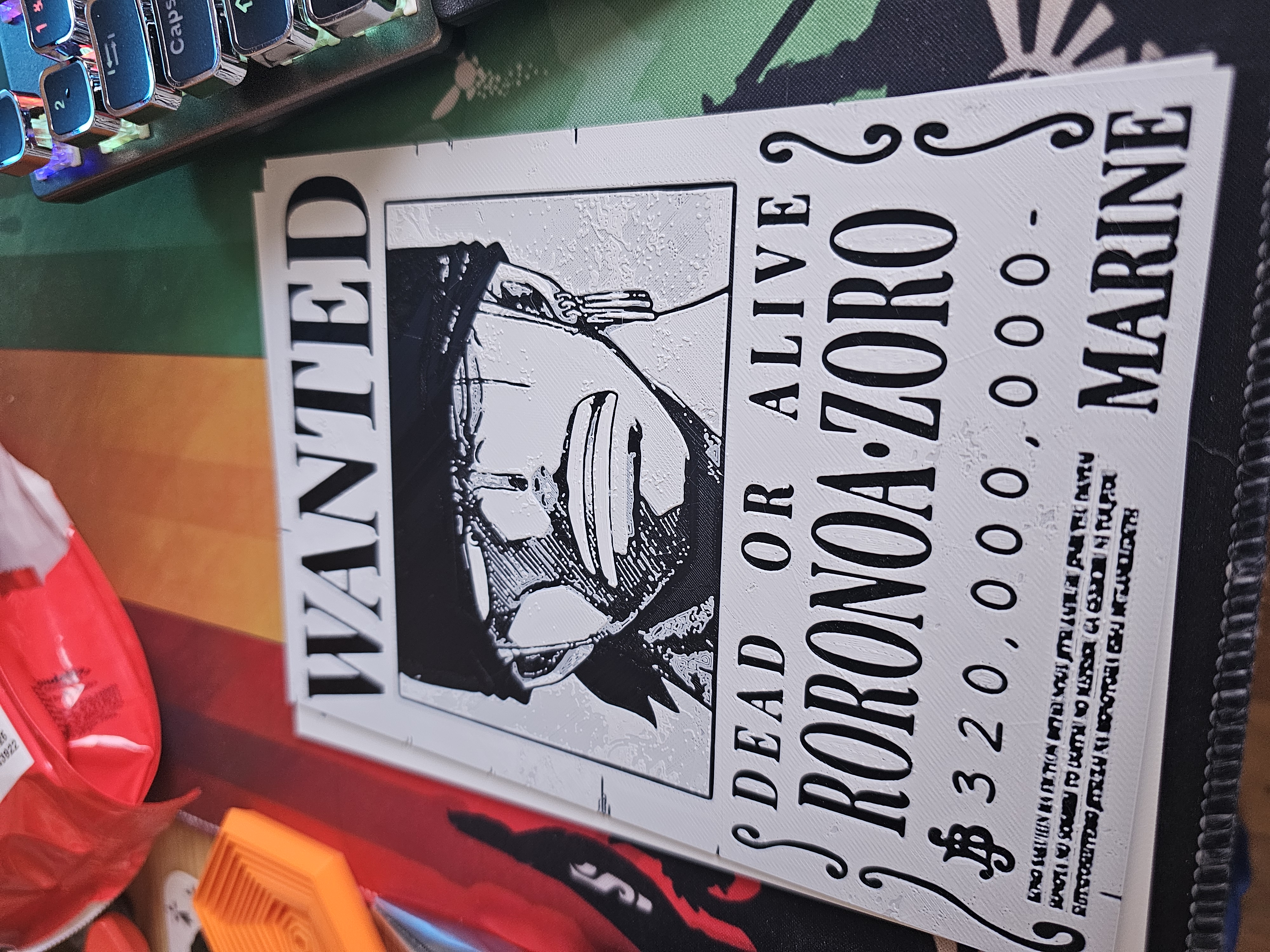 Zoro Wanted Poster - Free 3D Print Model - MakerWorld